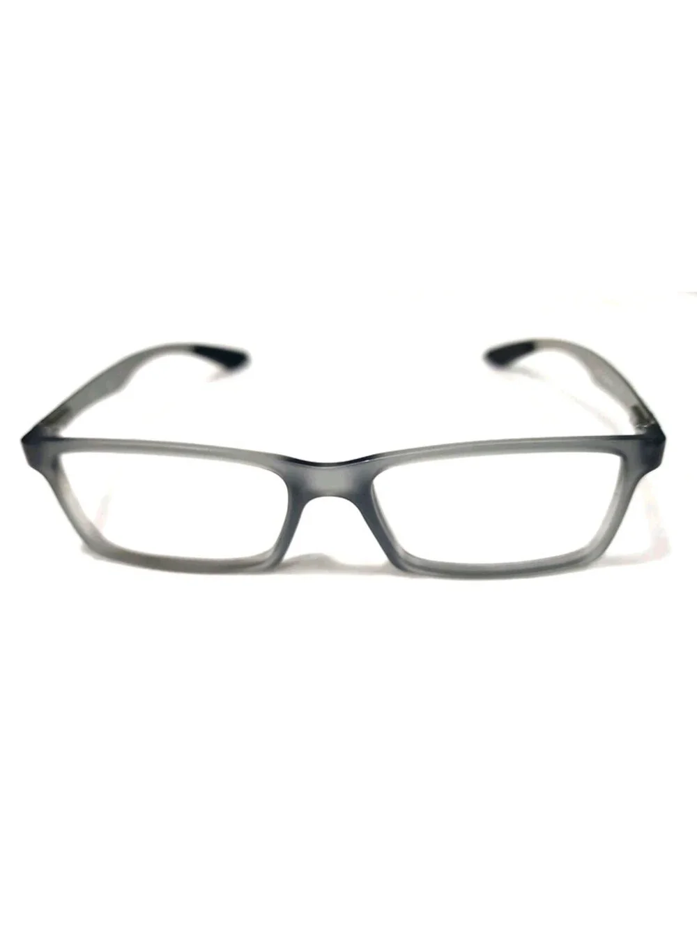 Ray Ban RB8901 5244 Gray Carbon Fiber Rectangle Eyeglasses 53-17 145 Read